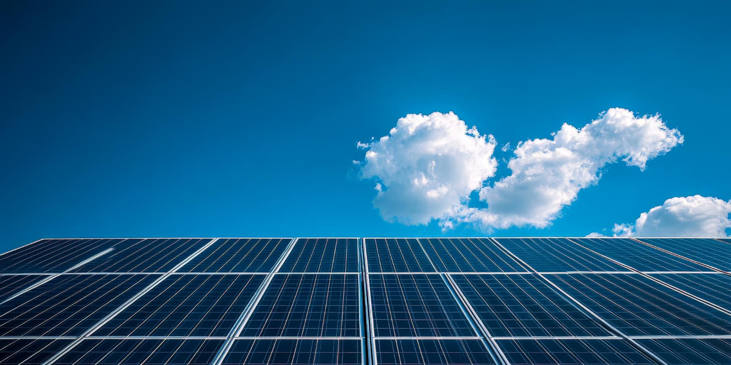 Panneaux photovoltaïques installés sur toiture produisant de l’électricité grâce à l’énergie solaire