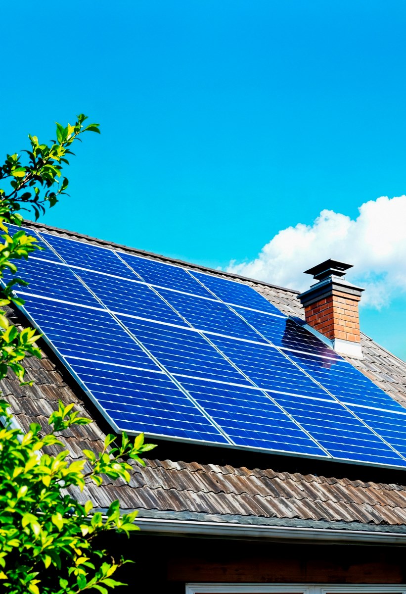 Panneaux photovoltaïques installés sur toiture par ACES, spécialiste en énergie solaire et électricité.